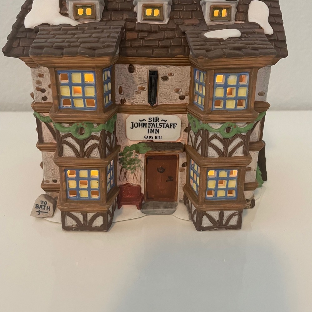Department 56 Dickens Village Sir John Falstaff Inn 1995 Heritage Collection - Picture 3 of 9